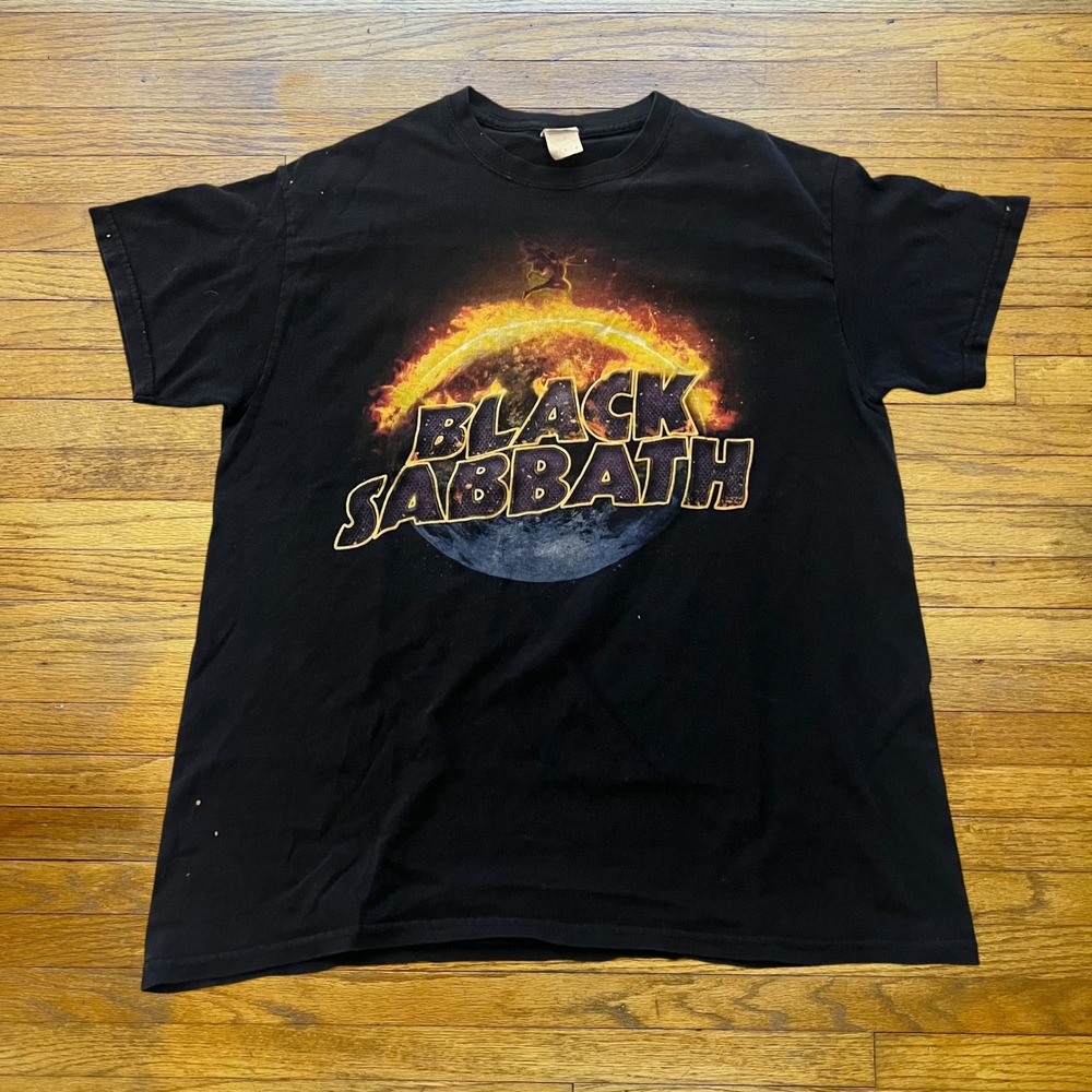 Black Sabbath The End 2016 Tour T-Shirt Mens Medium Black Concert Graphic Tee